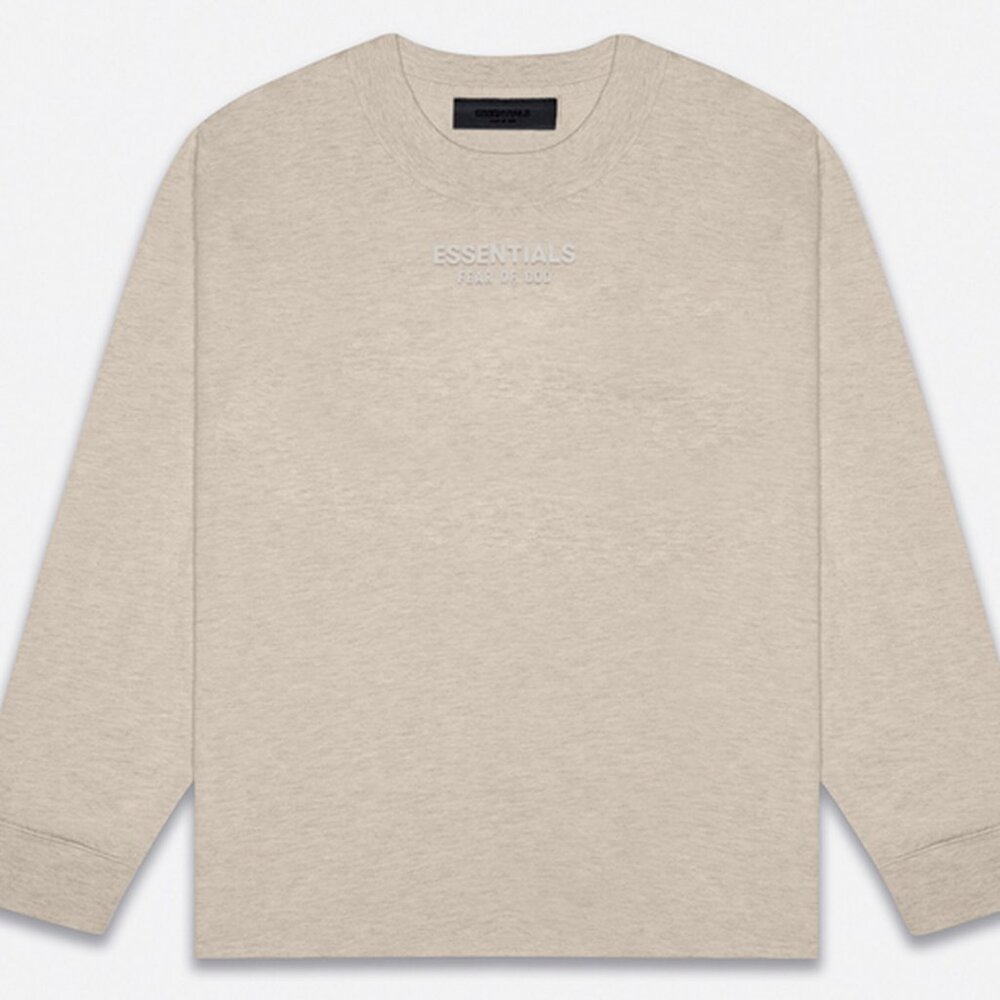 NWT! Fear of God Essentials Core Heather Long Sleeve T-Shirt